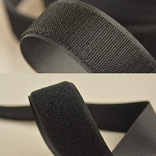 Sew on Hook and Loop Strips Fastening Nylon Fabric Tape 1in X 11yd Non-Adhesive Back Nylon Strips Fabric Fastener Industrial Strength Interlocking Tape