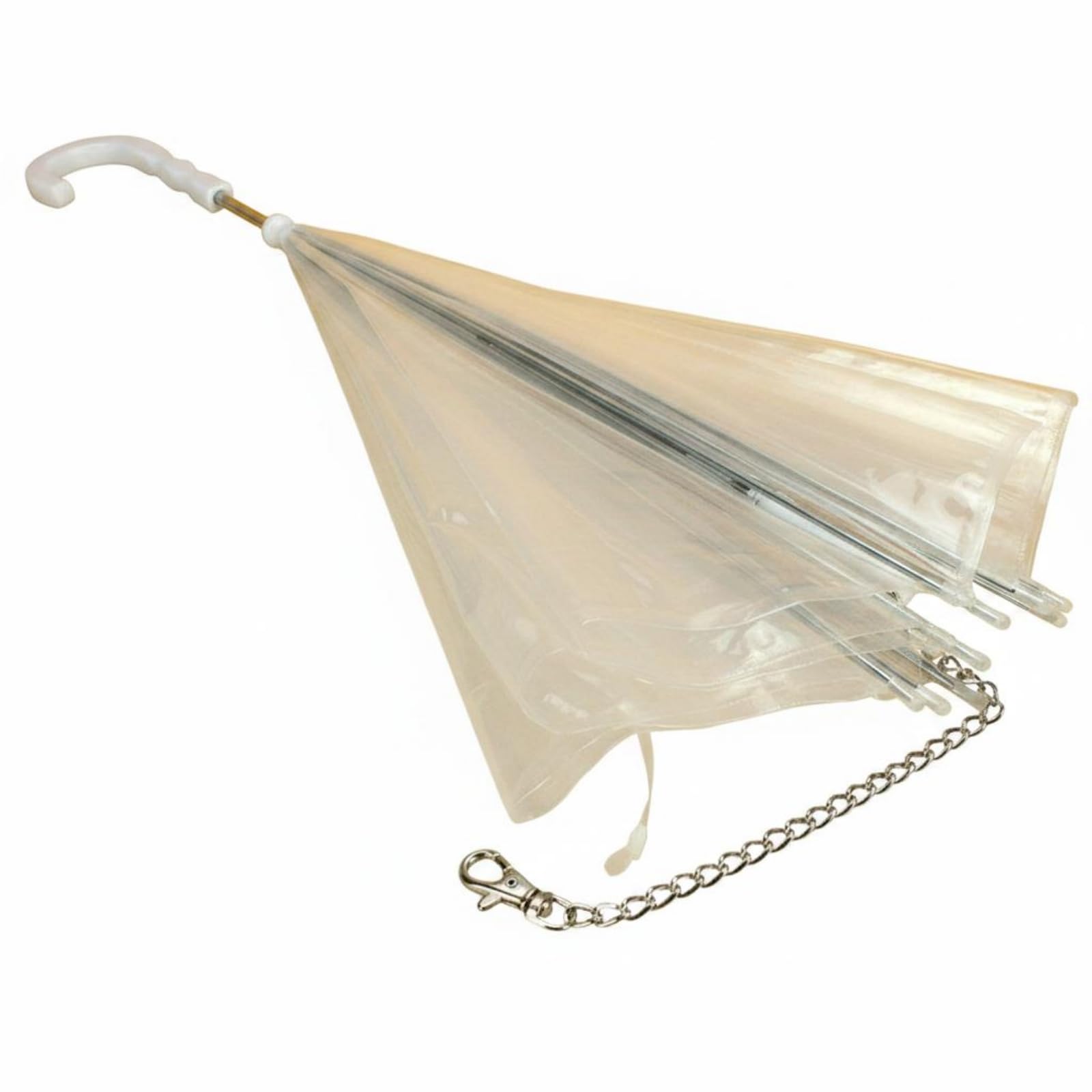 Waterproof Clear Dog Rain Umbrella Rainproof Dog Umbrella Leash for Small Dogs, Rainy Walks, Small Pet Umbrella-image-48