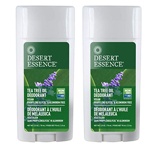 Desert Essence Tea Tree Oil Deodorant - 2.5 Oz - Pack Of 2