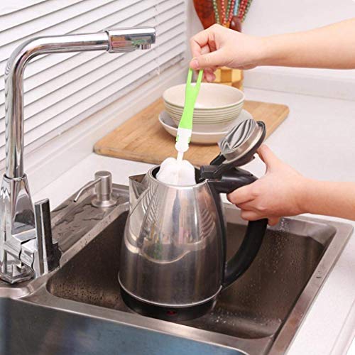Image of Easy Bottle Glass Cup Soft Sponge Cleaning Brush Kitchen Washing Scrubber Tool Green