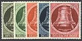  Goldhahn Berlin Nr. 82-86 postfrisch Glocken Klöppel rechts geprüft Schlegel - Briefmarken für Sammler