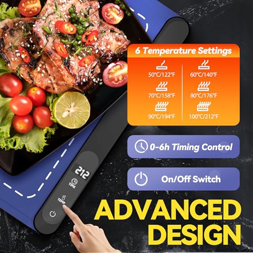 Portable Food Warming Mat with 6 Temp Settings - $12.99 - Image 2