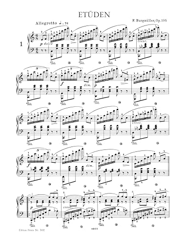 Image of 12 Etudes (Brilliant and Melodious Studies) Op. 105 for Piano (Edition Peters)