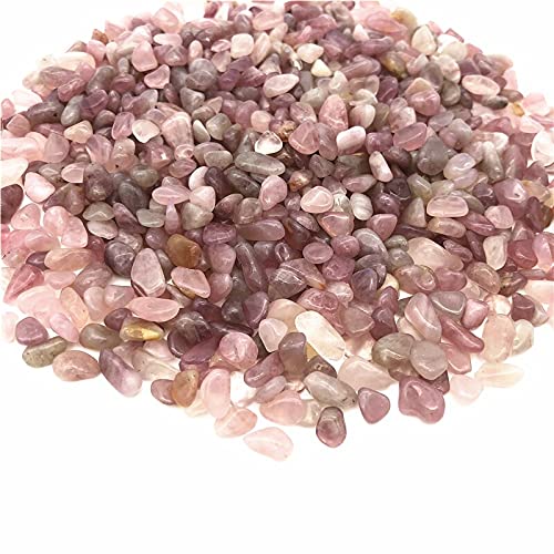 50 g de Gravier de Quartz Rose Lavande Naturelle for Aquarium de décoration intérieure Collecte à Domicile (Size : 8-12mm)