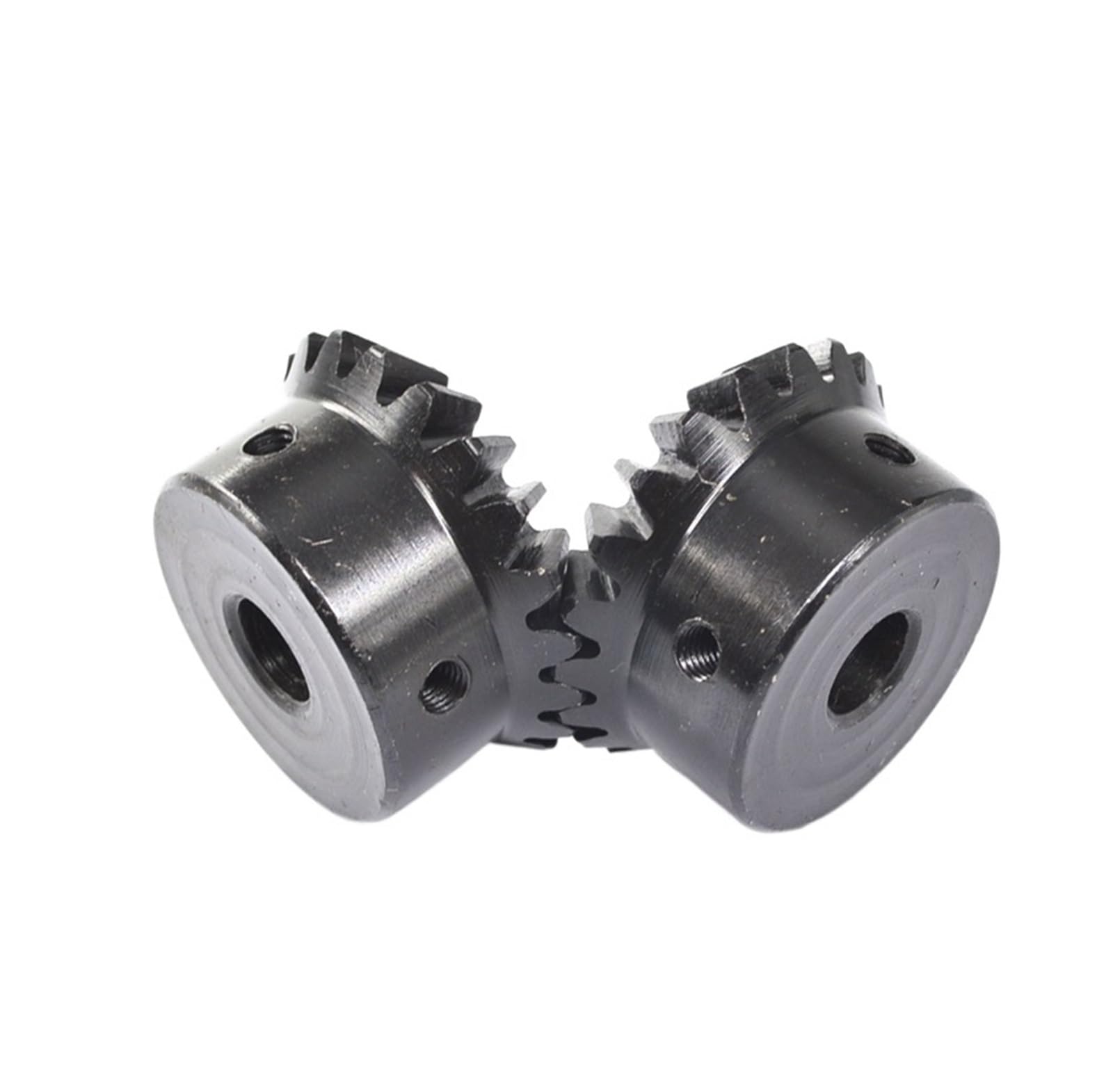 Bevel Gear Pinion Hardware Mechanical 2pcs 1.5M Bevel Gear Teeth with Inner Hole Drive Commutation Steel Gears Screw Hole(30 Teeth 12mm Hole)