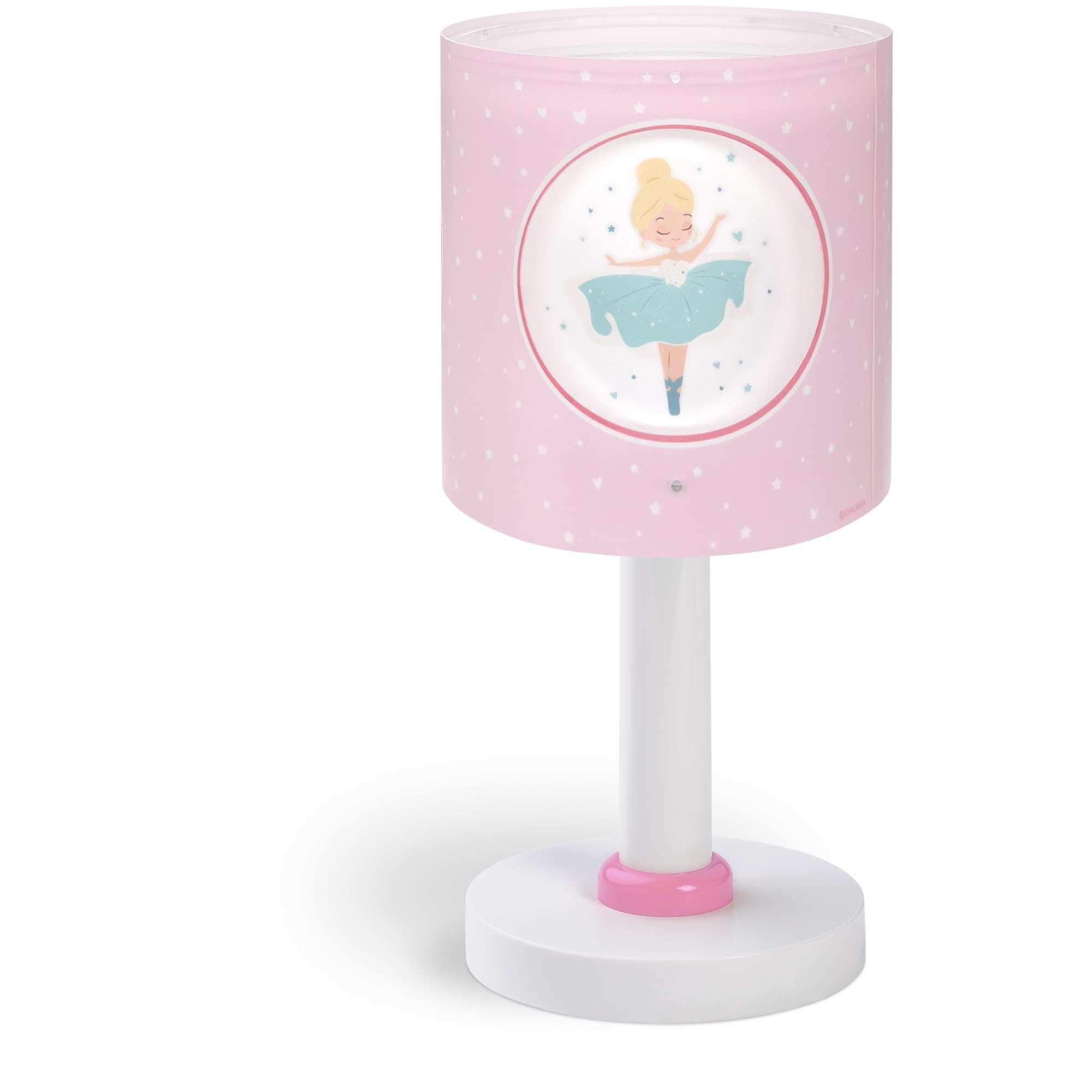 Dalber Luz Quitamiedos Infantil Bailarinas Rosa 60911 G4 | Lámpara infantil de mesa o mesita; Princess Dance; G4 4W LED - Bombilla incluida; Luz Quitamiedos
