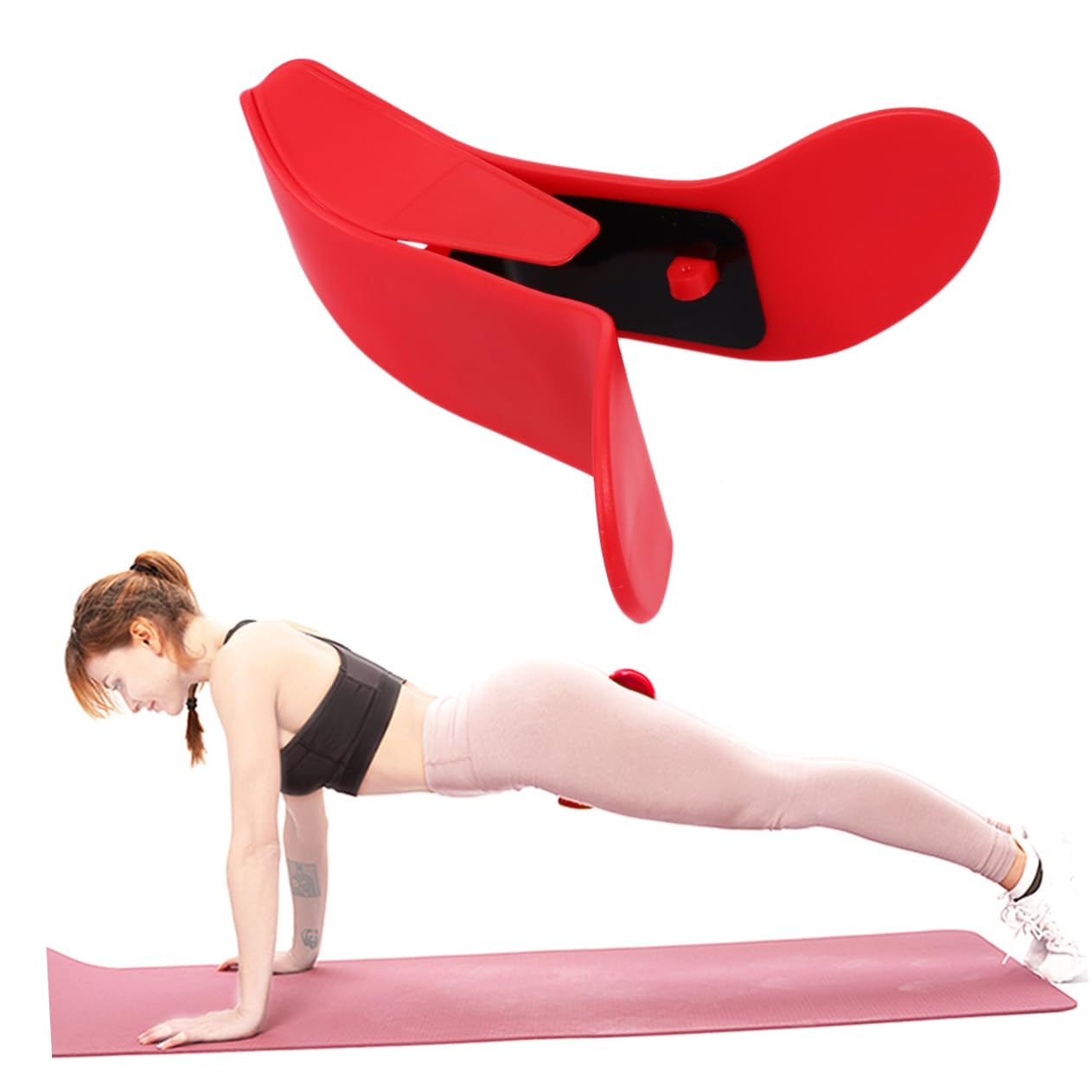 TOBBOMEY 1pc Hip Muscles Trainer Booty Exercise Crotch Trainer Workout Accessories for Buttocks Random Color