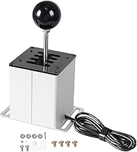 menolana PC USB Shifter USB Shifter Shifter Knob para jogo substitui acessório PC USB Simulator Shifter para G920 G25, 8 engrenagem branca