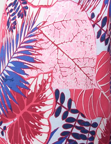 Image of HUE Women's Summer Vacation Pajama Separates, Soft, Whimsical Print Pjs with Tropical Beach Themes, Flip Flops, Cocktails
