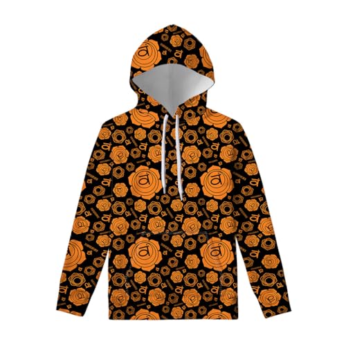Sacral Chakra Mandala Hoodie for Yoga & Meditation