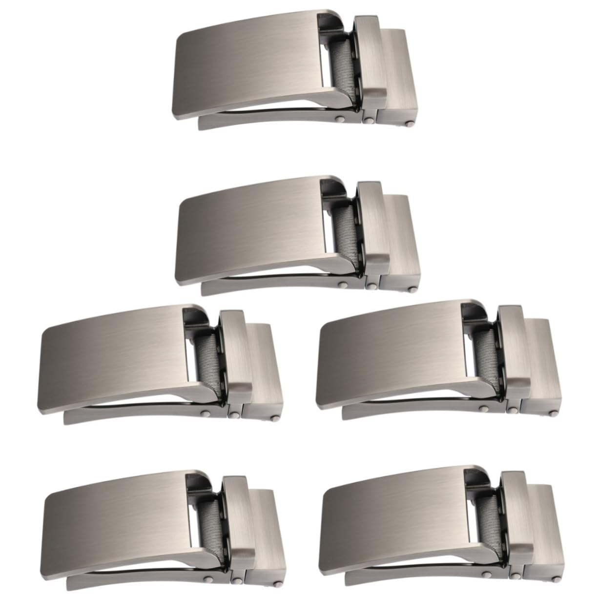 VILLCASE 6 Pezzi Fibbia per Cintura Automatica da Uomo da Design per Cinture Facile da Usare per Ufficio e Formali