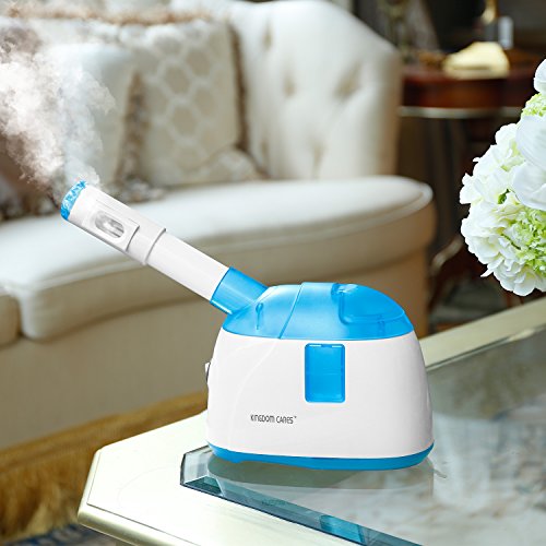 KINGDOMCARES Facial Steamer Cool Mist Moisturizing Clean Pores Blackheads Acne Remove, Facial Sauna, Aroma Essential Oil Diffuser Humidifier with Auto Shut-off KINGDOMCARES Facial Steamer Cool Mist Moisturizing Clean Pores Blackheads Acne Remove, Facial Sauna, Aroma Essential Oil Diffuser Humidifier with Auto Shut-off
