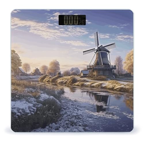 Báscula digital LZQPOEAS hasta 180 kg con pantalla LCD miniatura 1