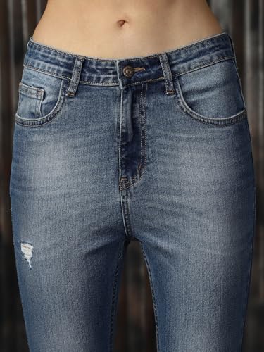 Image of High Star Women Washed Skinny fit Highrise Stretchable Jeans