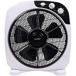 Ventilador Mondial Carrefour EXTRASTAR 40W Ventilador de Mesa, Ventilador Silencioso, 3 Velocidades, 5 Aspas, con Función de Temporización de 120 Minutos, 1Pc