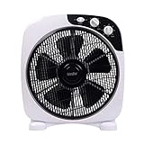 EXTRASTAR 40W Ventilador de Mesa, Ventilador Silencioso, 3 Velocidades, 5 Aspas, con Función de Temporización de 120 Minutos, 1Pc