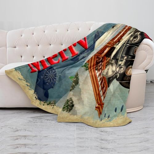 Couverture polaire en microfibre Père Noël pour soirée cocooning - 5