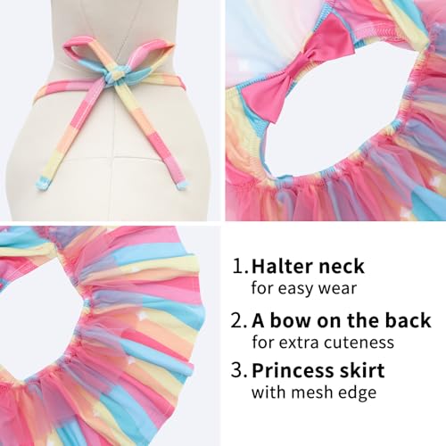 Image of CuteBone One Piece Dog Bikini Swimsuit Dress - Puppy Bathing Suit Costume for Small Dogs - Comfortable & Stylish Pet Clothes for Summer Pool, Beach & Play LTDB09XS