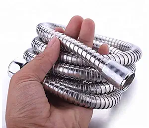 MLD Anti Rust Stainless Steel 1 Mtr. Stainless Steel Shower Hose with 360 Degree Rotating Joints (Grade SS AISI-304) Anti-Corrosion & Anti Explosion Shower Tube