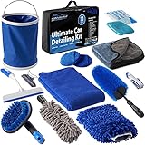 Relentless Drive Ultimate Car Wash Kit (14 Pcs) Car Detailing & Car Cleaning Kit - Car Wash Supplies Built for The Perfect Car Wash - Complete Car Wash Kit with Bucket