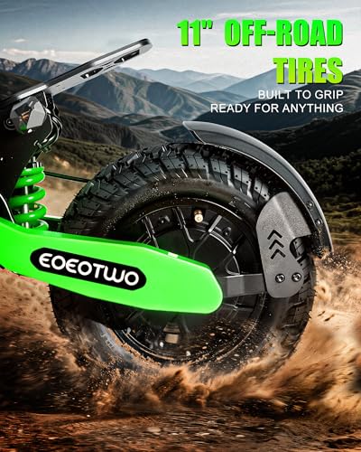 Image of Electric Scooter for Adults,31 /38 MPH 1200W /2400W Peak Motor | 11 inch Off-Road Tires Fast E Scooter, Up to 20 /45 Miles Range, Dual Suspension, 330 lbs Max Load, Foldable