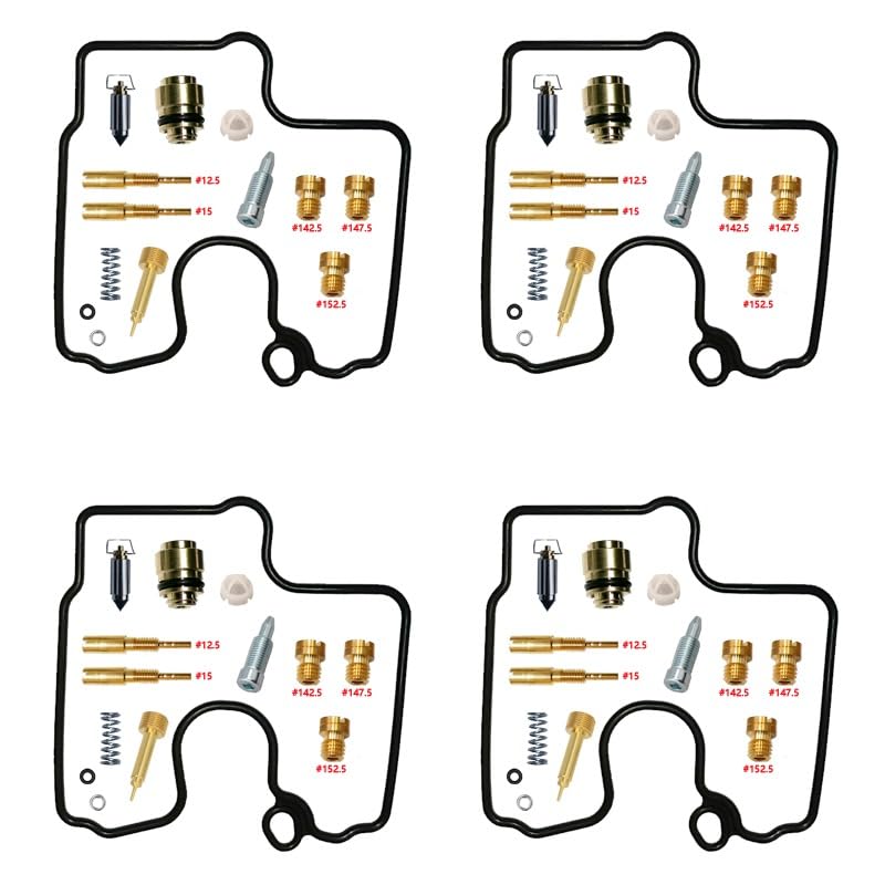 Kit réparation carburateur ZX600-G ZX-6R 1998 gicleurs laiton joints nitrile CVKD36