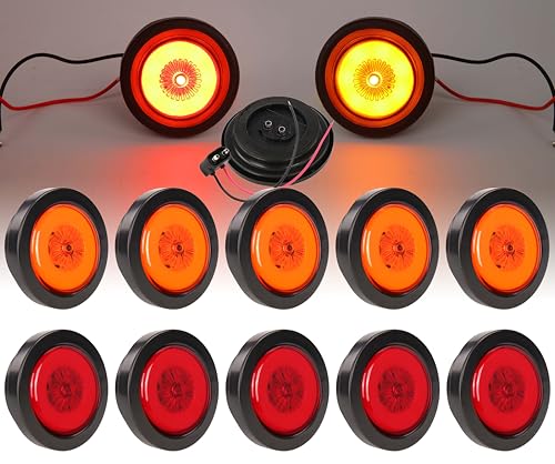 Luces LED Redondas de Marcador 2.5 Pulgadas NEW SUN miniatura 1