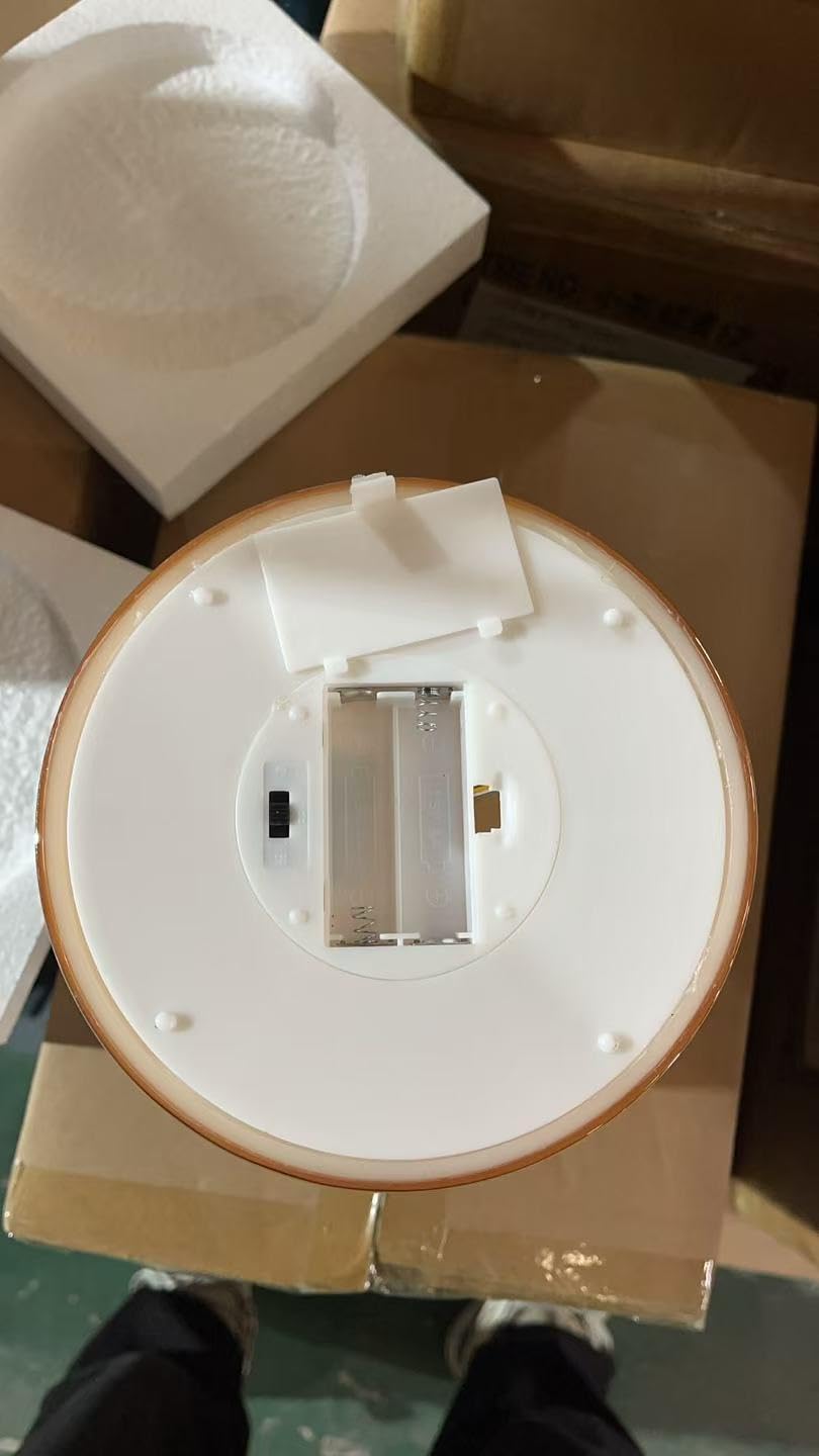 JHY DESIGN Velas de cera real con 3 mechas, velas LED sin llama a batería con temporizador de 6 horas y efecto 3D, para fiesta, salón, boda (Grande, oro)