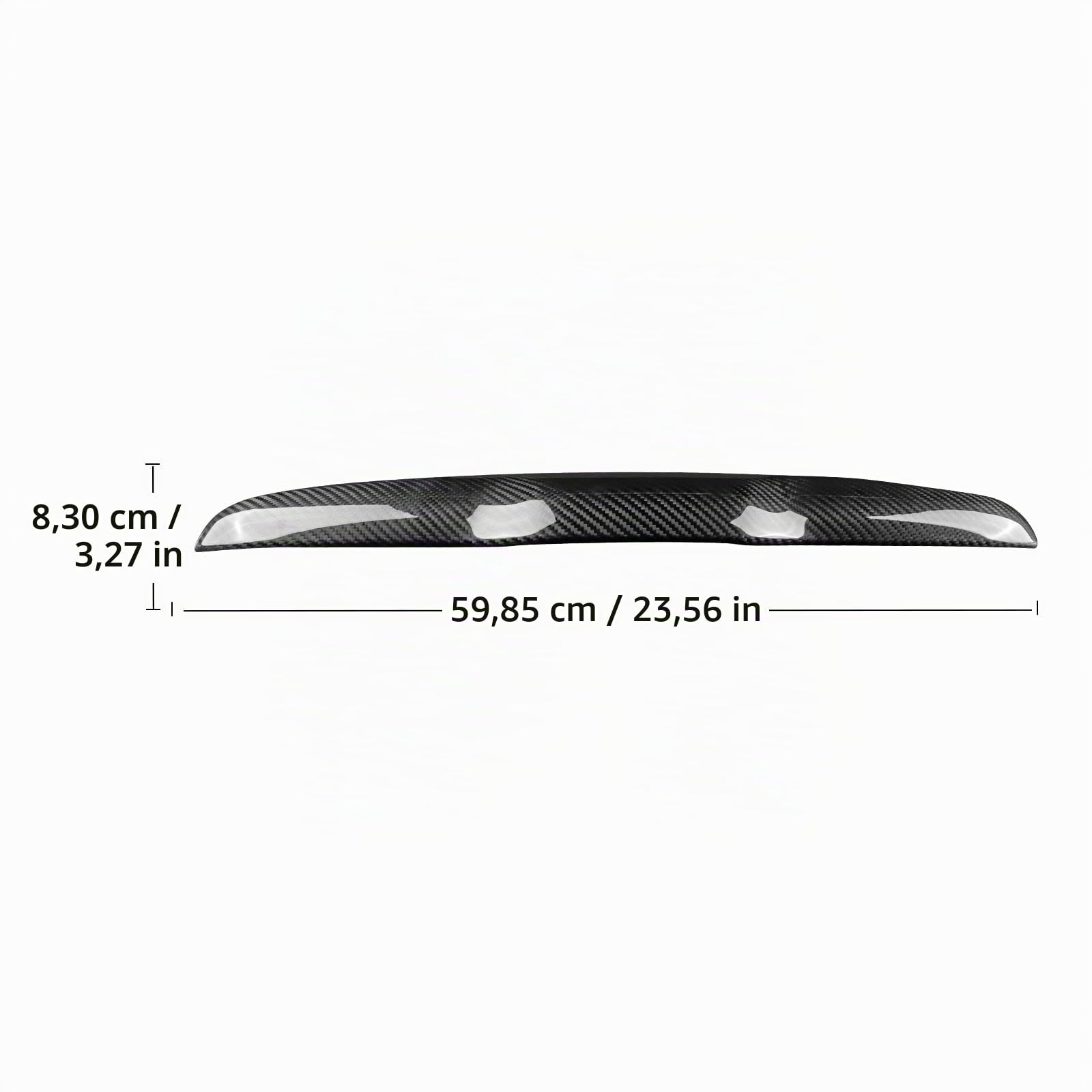KUNGKIC Per FIAT 500 Abarth 595/595C/695 Interruttore bagagliaio auto copertura trim decorativa adesivo fibra di carbonio trim accessorio esterno, regalo, nero