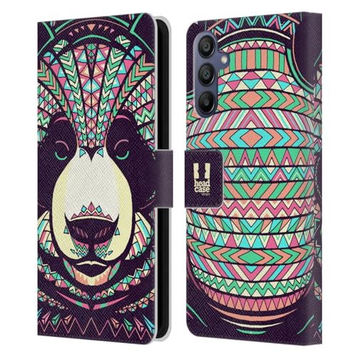 Carcasa Samsung Galaxy A15 de cuero tipo libro Head Case Designs acabado premium artesanal