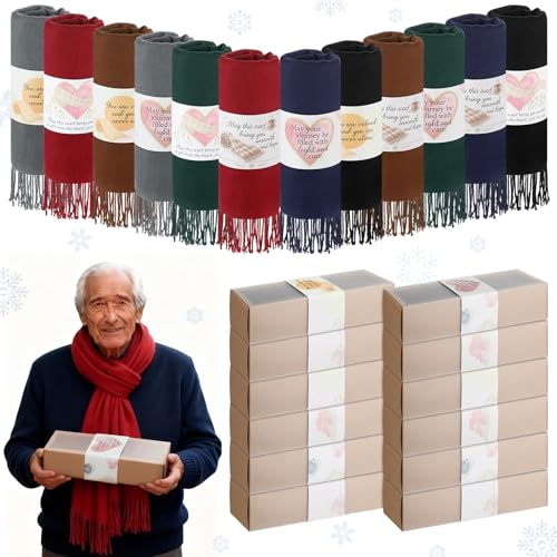 Cutecrop 12 Set Winter Scarves Bulk Blessings Bags...