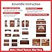 Gift Kya De Pooja Mandir for Home, Wooden Temple with Storage Shelf & LED Spotlight, DIY Wall Mounted Puja Mandirs, Home Temple Devghar, Puja Stand for God Idols, Office, Shop - (21 x 11 Inches)