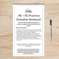PE + FE Practice Erasable Notepad With Correct Pen 0578323621 Book Cover