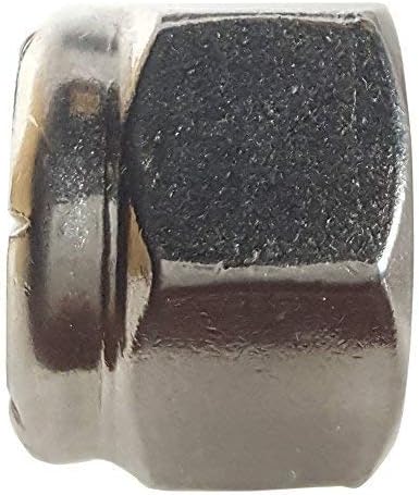 3/8-16 Nylon Insert Hex Lock Nuts, Stainless Steel 18-8, Plain Finish, Quantity 50 by Fastenere