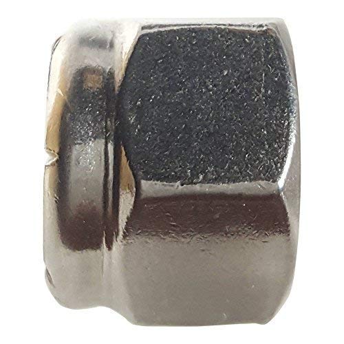 3/8-16 Nylon Insert Hex Lock Nuts, Stainless Steel 18-8, Plain Finish, Quantity 50 By Fastenere #TOP1