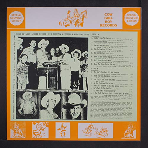 Pochette de his country & western yodeling days LP