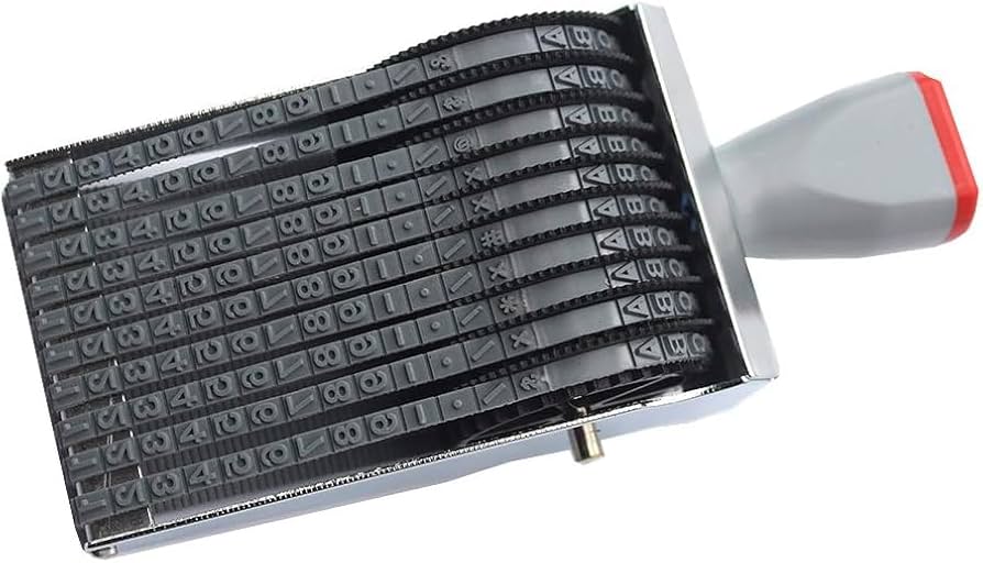 Amazon.co.jp: Sugarello 回転印10連 アルファベットスタンプ10