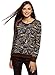 Produktbild oodji Ultra Damen Bedrucktes Sweatshirt Basic, Braun, DE 36 / EU 38 / S
