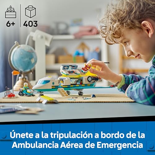 Ambulancia Aérea LEGO City para Resolver Emergencias Médicas de Juguete en la Nieve 2