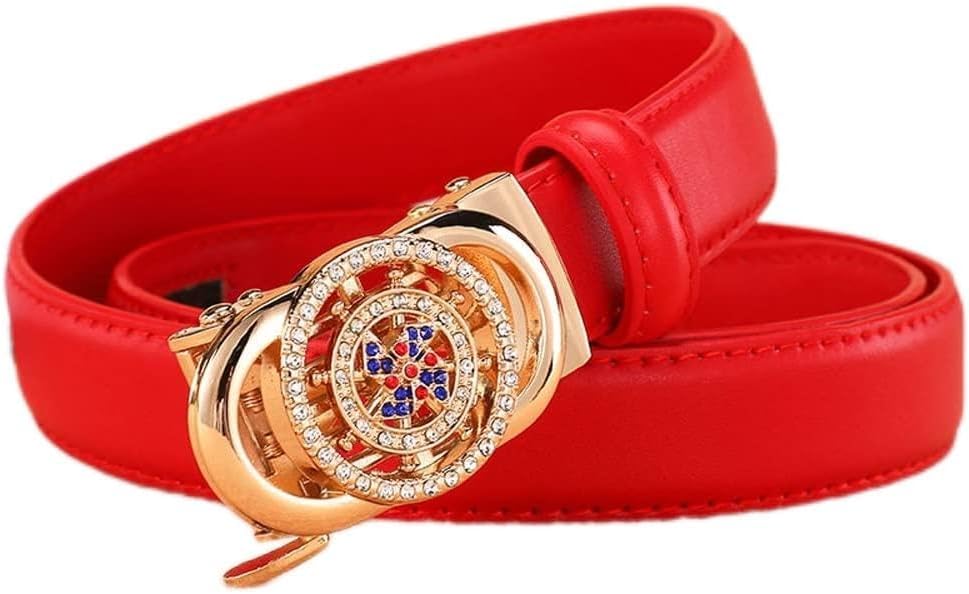 New Time To Run Women's Belt Leather Automatic Buckle Fashion Trend