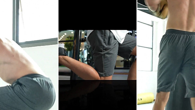 JustSun Pantaloncini Uomo Sportivi In Cotone Con Tasca Cerniera | Per Palestra, Jogging E Casa | Grigio Chiaro - 4