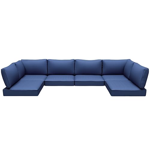 Outdoor Replacement Cushions for Patio Furniture,Water-Resistant Sofa Cushions for Rattan