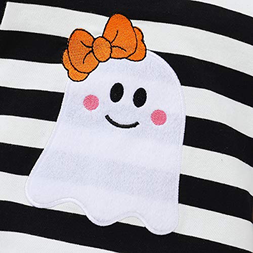 Younger Tree Infant Baby Girls Boys Fall Outfit Pumpkin One Piece Romper Halloween Smocked Bodysuit Clothes 0-24 M thumb #3