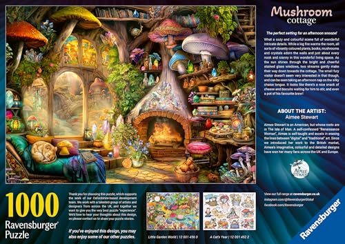 Ravensburger Mushroom Cottage, 1000 elementów, puzzle dla dorosłych i dzieci w wieku od 12 lat