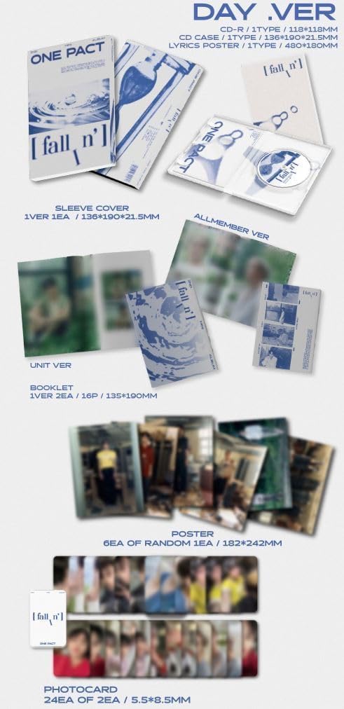 ONE PACT fallIn’ 2nd Mini Album with Tracking (DAY Ver.) + Extra photocards