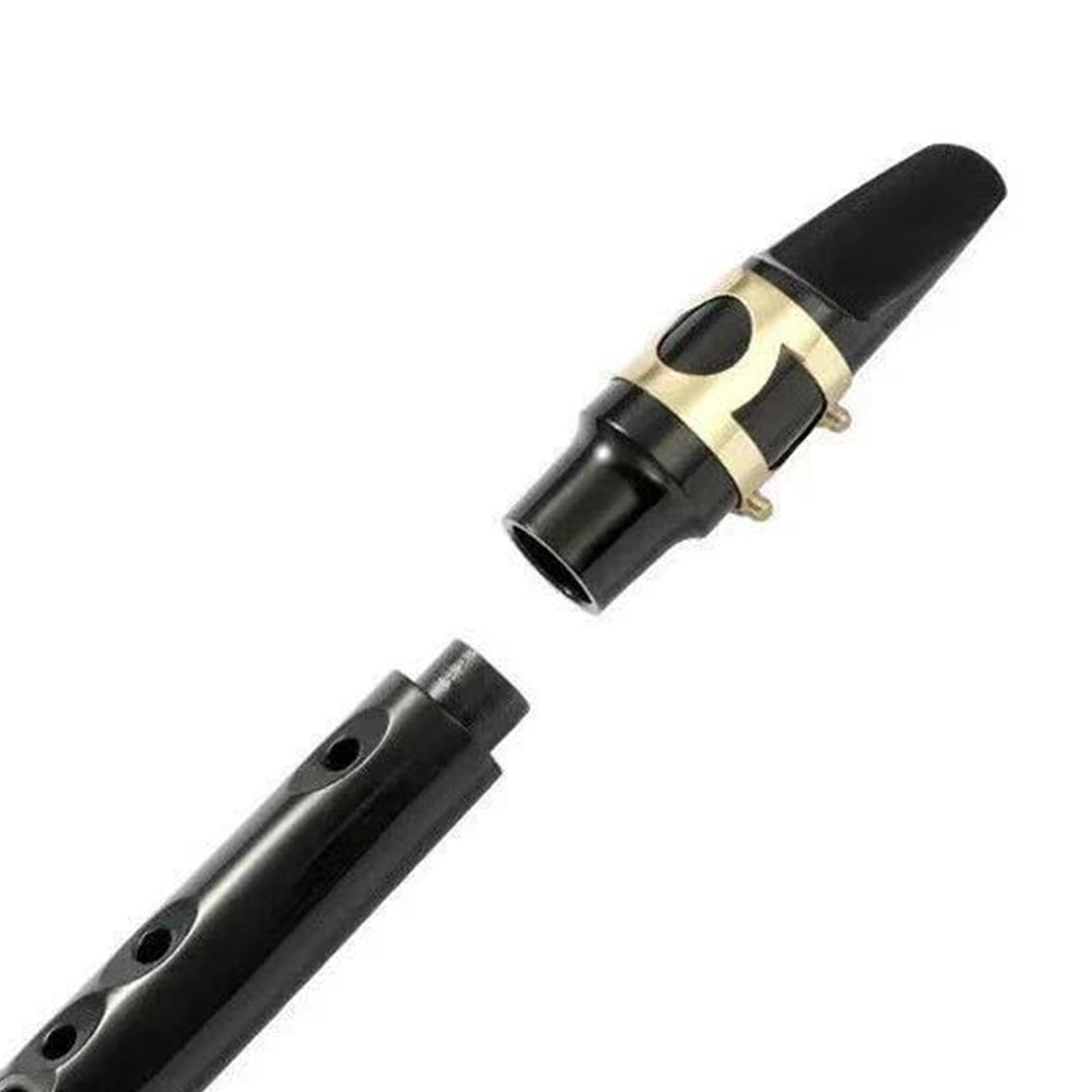 Gralara Saxophone de Poche avec Bec, Anches et étui de Transport. Saxophone Portable de Taille Compacte pour Adultes Amateurs de Musique et Instrumentistes, noir