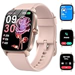 Smart Watches for Women Men with Bluetooth Call & AI Voice, 1.85" HD Fitness Tracker with Heart Rate SpO2 Sleep Monitor, 100+ Sports Modes,Mini Games, IP68 Waterproof Smartwatch for Android iOS Phones
