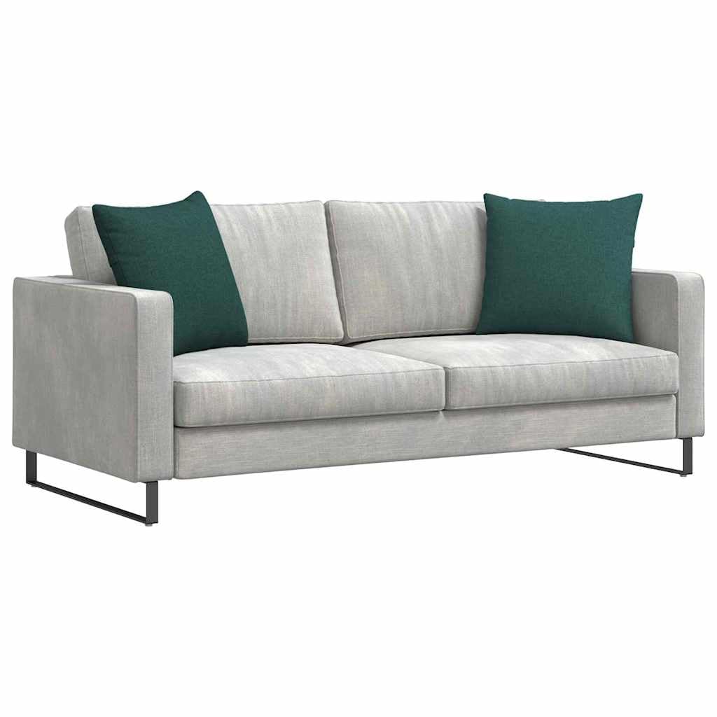 2 cuscini per divano, 50 x 50 cm, in tessuto, sfoderabili, imbottitura in poliestere, versatile come cuscino da seduta, cuscino da pavimento o per panca, per soggiorno, ufficio, sala da pranzo