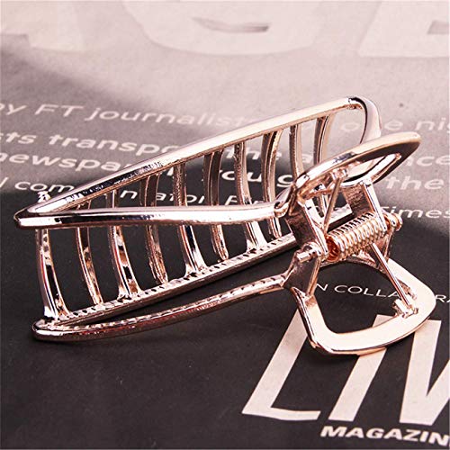 Grampos de cabelo de metal minimalistas prendedores de cabelo prendem presilhas para mulheres cor ou