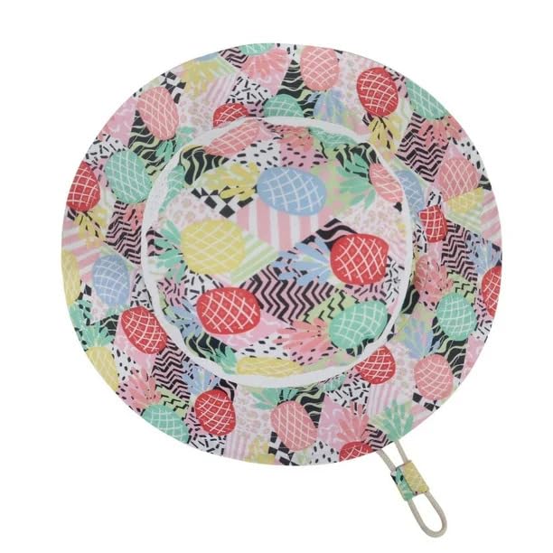 Kids Reversible Bucket Hat for Boys & Girls Packable Fun & Cool Beach UPF 50+ Sun Protection Bucket Hat - Ages 2-13 Years4
